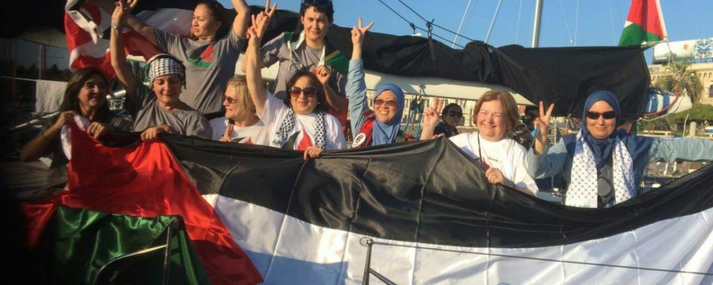 women-boat-gaza-freedom-flotilla-israel-blockade