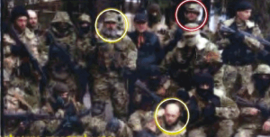 Photograph published by the New York Times purportedly taken in Russia of Russian soldiers who later appeared in eastern Ukraine. However, the photographer has since stated that the photo was actually taken in Ukraine, and the U.S. State Department has acknowledged the error.